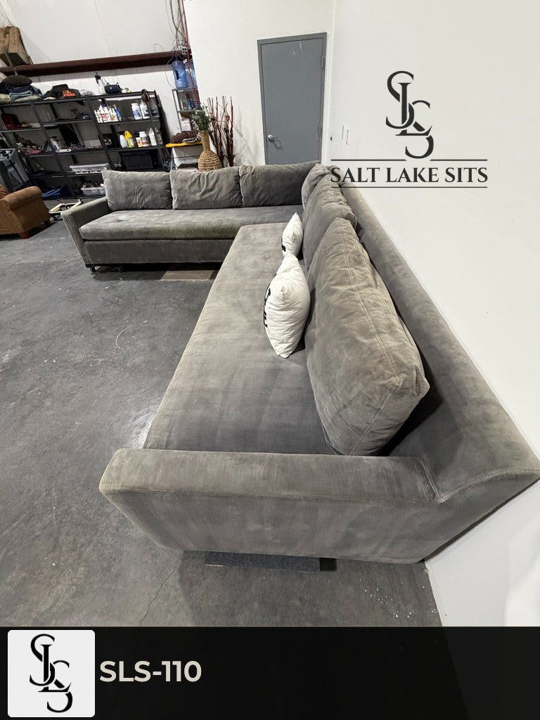 Restoration Hardware Velvet Sectional