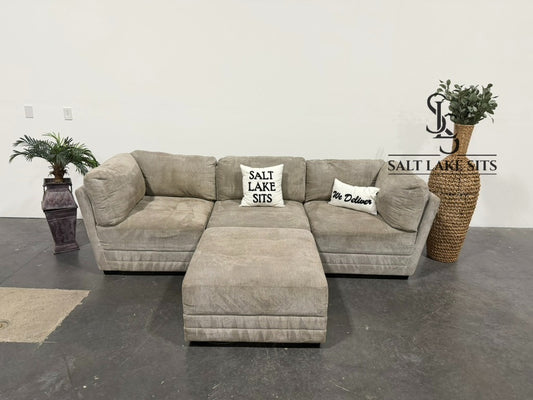4 Pc Modular Taupe Sectional