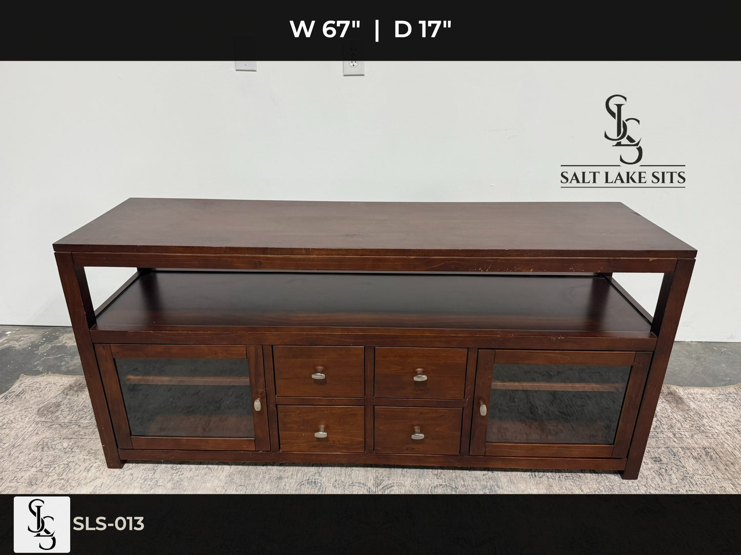Solid Wood Media Console