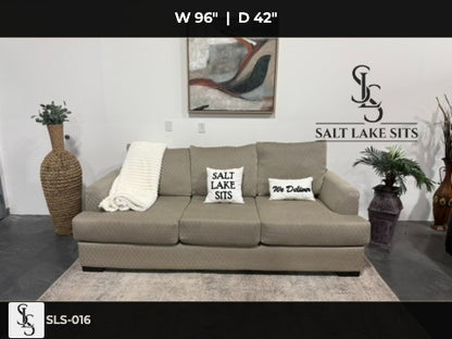 Taupe 3-Seat Sofa