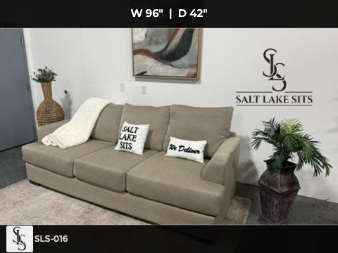 Taupe 3-Seat Sofa