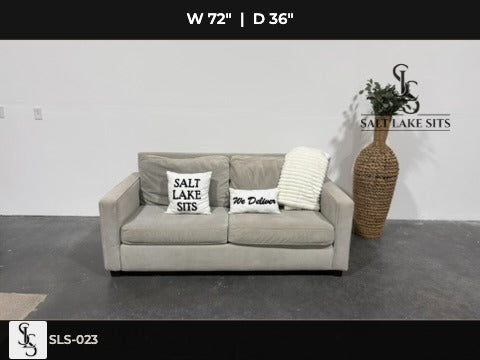 Gray Velvet Sofa
