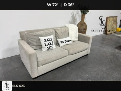 Gray Velvet Sofa