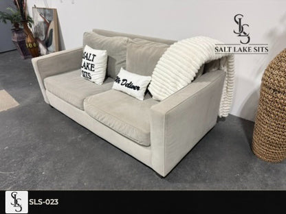 Gray Velvet Sofa