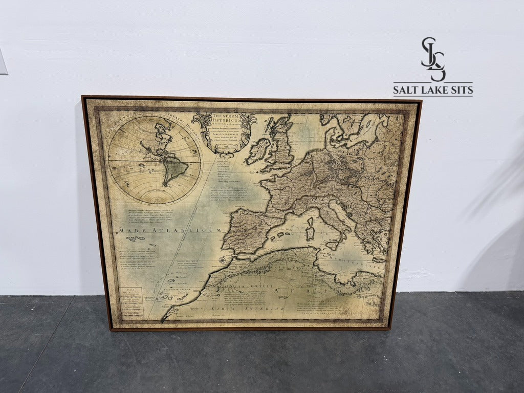 Vintage World Map Wall Art