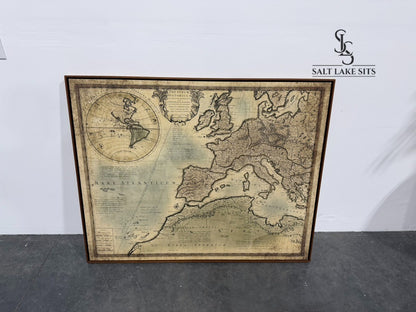 Vintage World Map Wall Art