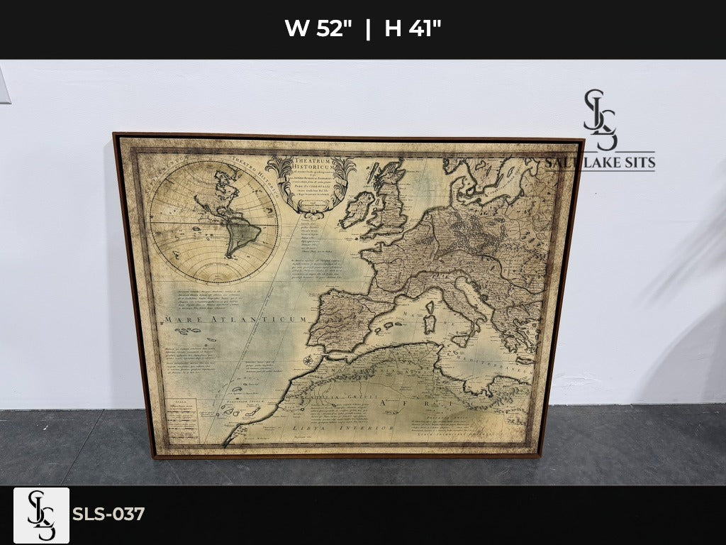 Vintage World Map Wall Art