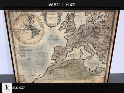 Vintage World Map Wall Art