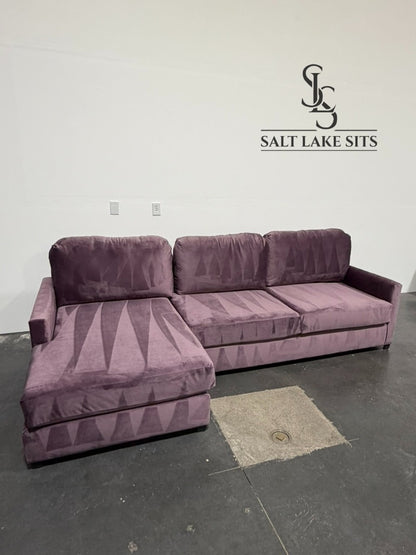 Custom Utah-Built Sectional — Performance Velvet