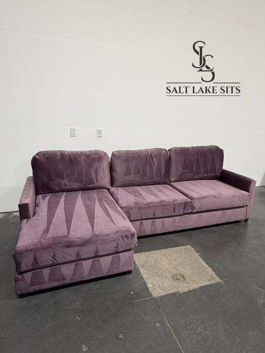 Custom Utah-Built Sectional — Performance Velvet