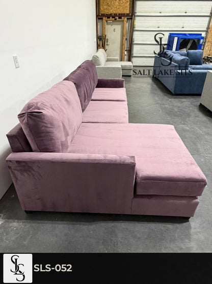 Custom Utah-Built Sectional — Performance Velvet