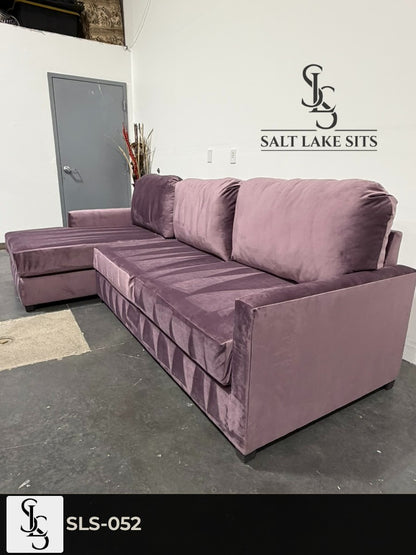 Custom Utah-Built Sectional — Performance Velvet