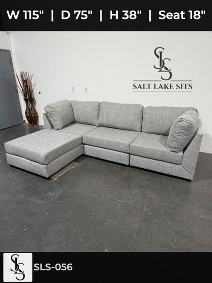 Custom Utah-Built Modular Sectional — Ashfield Graphite