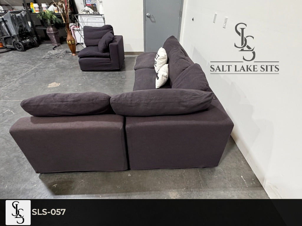 Wallaroo Cloud Sectional — Dark Purple Modular