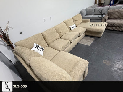 Oversized U-Shape Boucle Sectional