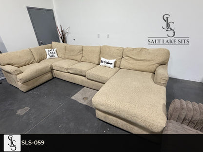 Oversized U-Shape Boucle Sectional