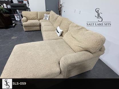 Oversized U-Shape Boucle Sectional
