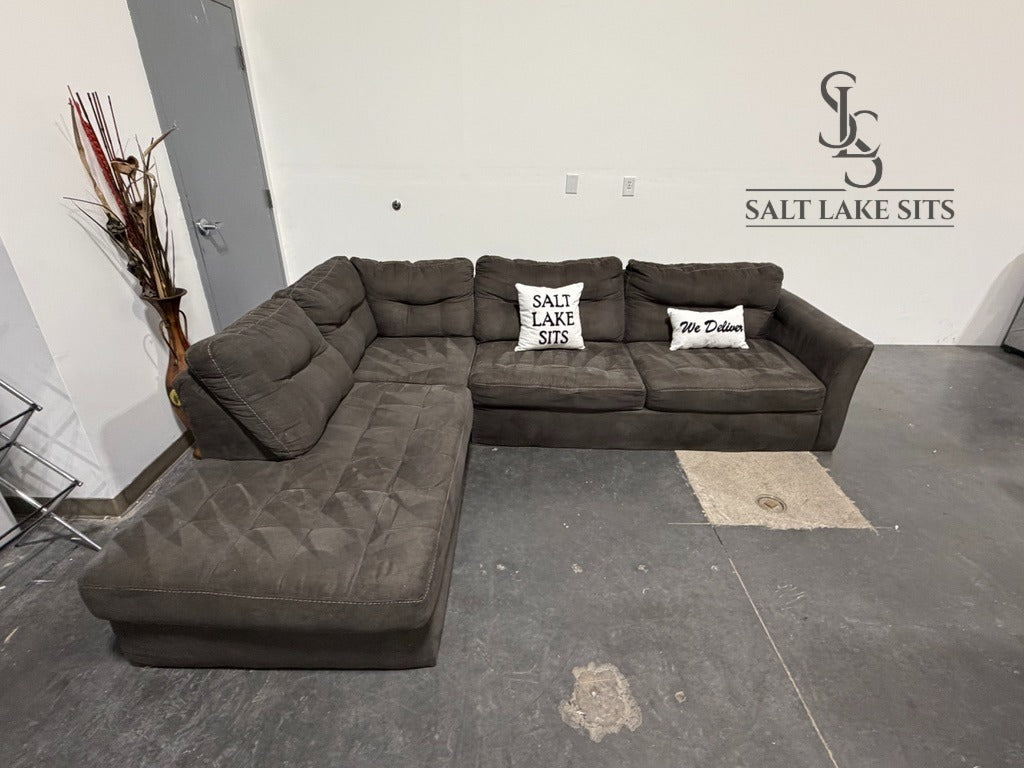 Dark Grey L-Shape Sectional