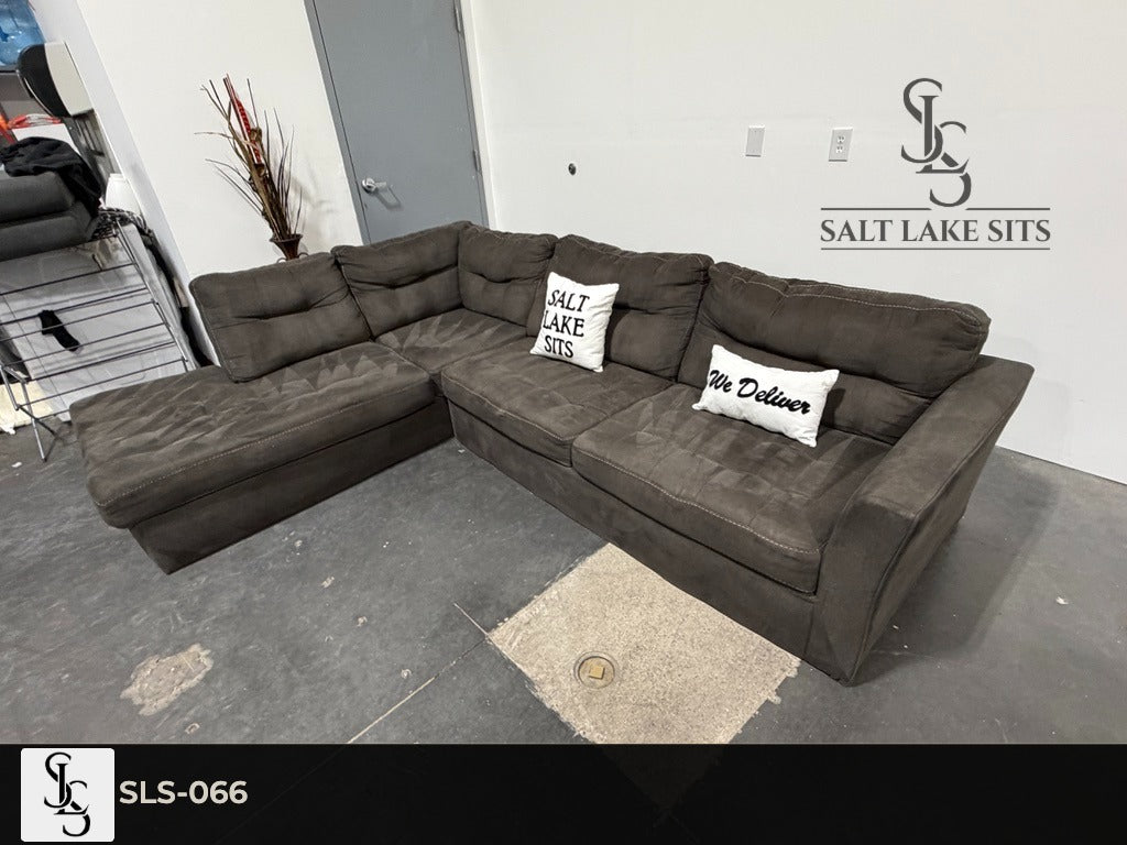 Dark Grey L-Shape Sectional