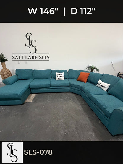 Large Teal U-Shape Sectional