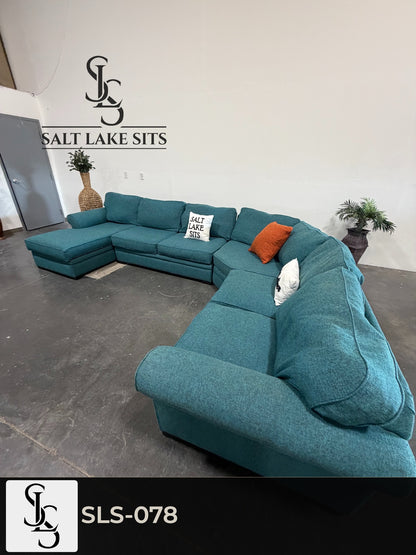 Large Teal U-Shape Sectional