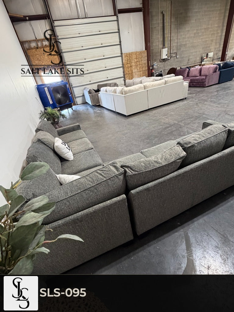 Sage Green L-Shape Sectional