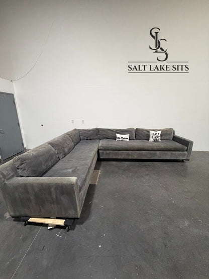 Restoration Hardware Velvet Sectional