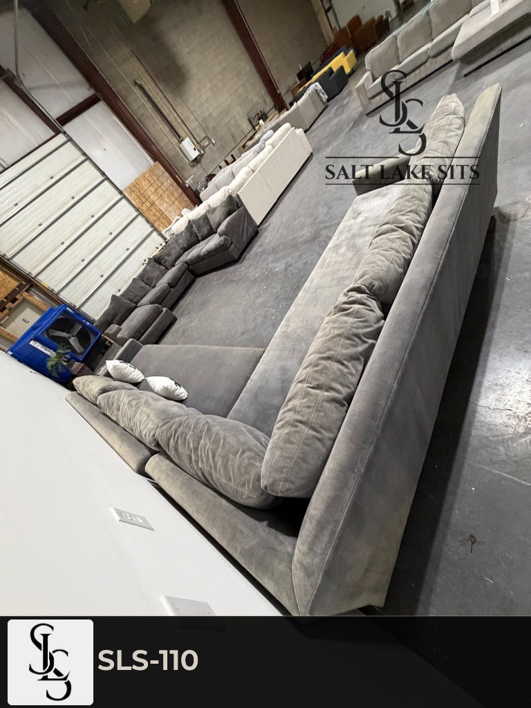 Restoration Hardware Velvet Sectional