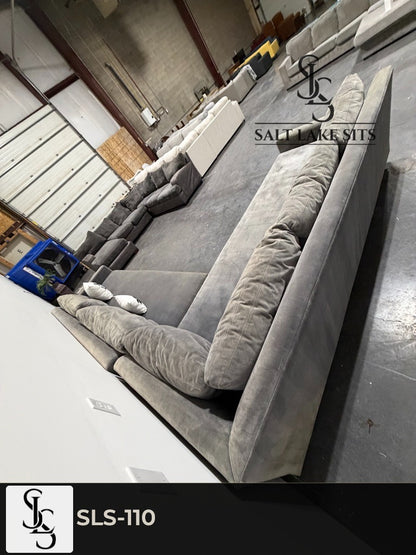 Restoration Hardware Velvet Sectional