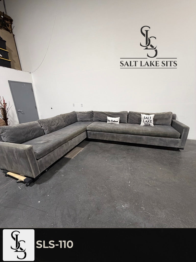 Restoration Hardware Velvet Sectional