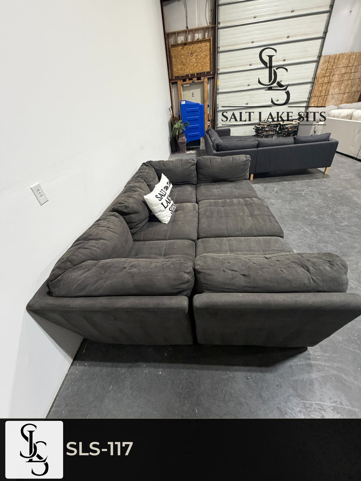 Charcoal 6-Piece Modular Pit Sectional