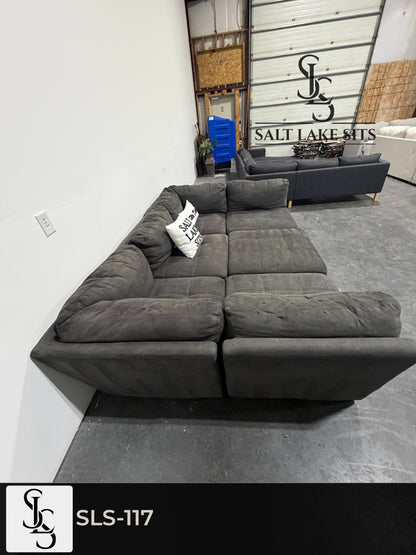 Charcoal 6-Piece Modular Pit Sectional