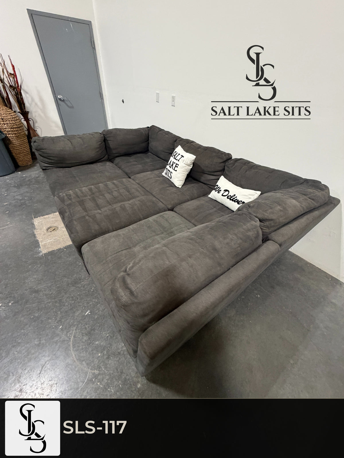 Charcoal 6-Piece Modular Pit Sectional