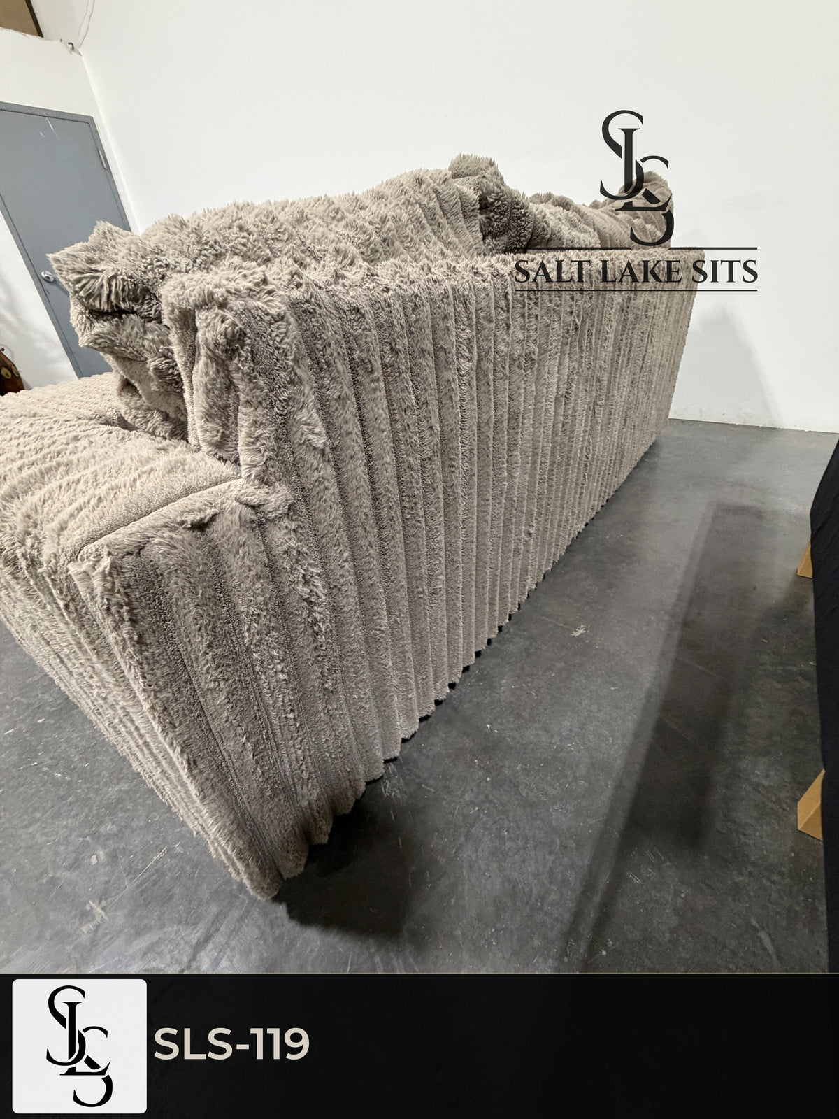 Custom Plush L-Shaped Sectional with Storage Ottoman